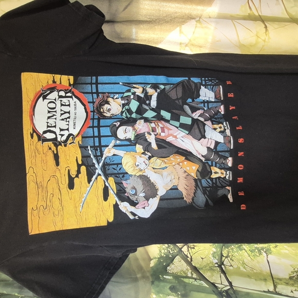 Tops - Demon Slayer Black Graphic T-Shirt